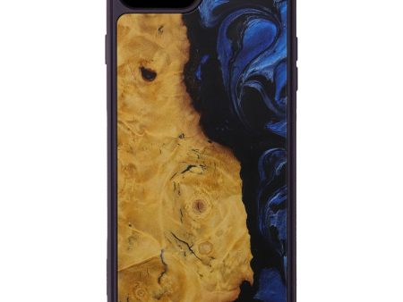 iPhone 8 Plus Wood+Resin Phone Case - Orlin (Dark Blue, 587505) Online now