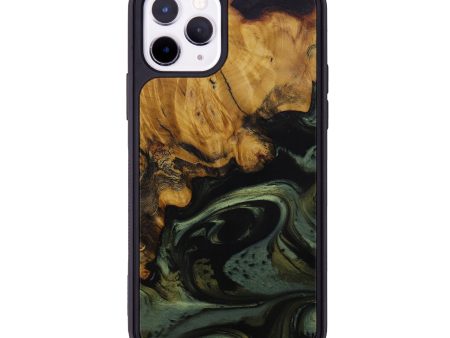 iPhone 11 Pro Wood+Resin Phone Case - Maliyah (Dark Green, 590938) Hot on Sale