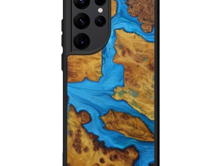 Galaxy S22 Ultra Wood+Resin Phone Case - Leilani (Mosaic, 592265) Discount