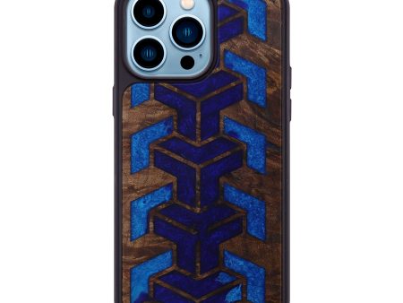 iPhone 14 Pro Max Wood+Resin Phone Case - Vries (Pattern, 592788) Cheap