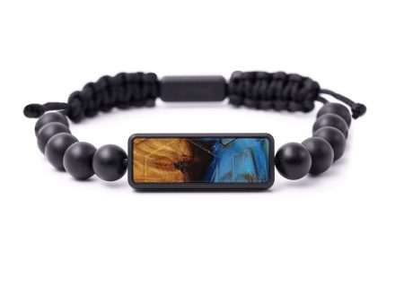 Bead Wood+Resin Bracelet - Air (Tactile, 593081) For Sale