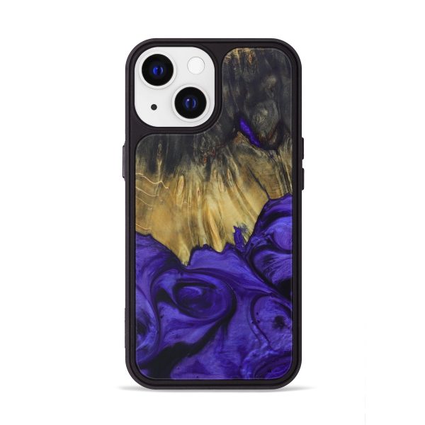 iPhone 13 Wood+Resin Phone Case - Valentia (Purple, 593699) Online