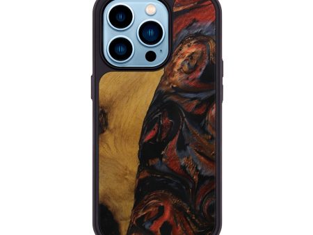 iPhone 14 Pro Wood+Resin Phone Case - Bryton (Metallic, 592311) For Discount