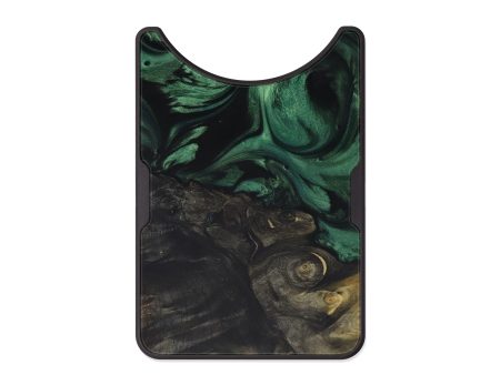 Alloy Wood+Resin Wallet - Rayford (Dark Green, 589002) Supply