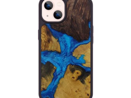 iPhone 14 Wood+Resin Phone Case - Marnita (Mosaic, 590860) Online Hot Sale