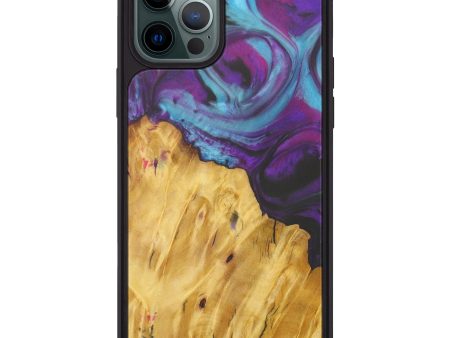 iPhone 12 Pro Max Wood+Resin Phone Case - Osiris (Purple, 588554) Sale