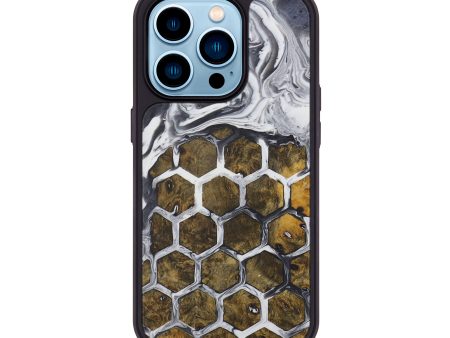 iPhone 14 Pro Wood+Resin Phone Case - Alison (Pattern, 595203) For Sale