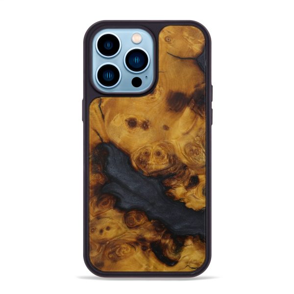 iPhone 14 Pro Max Burl Wood Phone Case - Ailsun (Buckeye Burl, 593957) Fashion