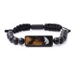 Bead Wood+Resin Bracelet - Arnav (Black & White, 591341) Hot on Sale