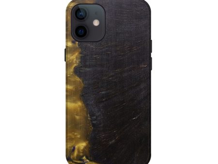 iPhone 12 mini Wood+Resin Live Edge Phone Case - Livvy (Metallic, 594903) Discount