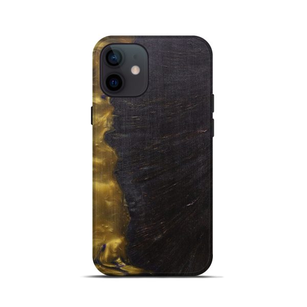 iPhone 12 mini Wood+Resin Live Edge Phone Case - Livvy (Metallic, 594903) Discount