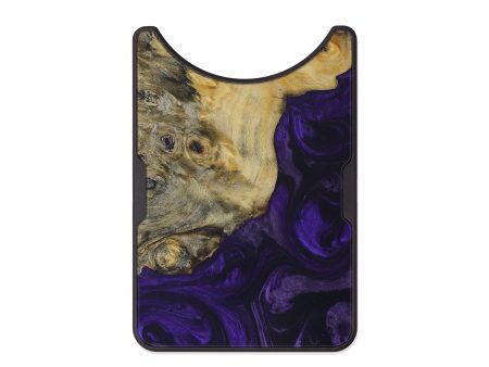 Alloy Wood+Resin Wallet - Diya (Purple, 588568) Fashion