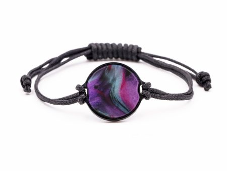 Circle ResinArt Bracelet - Rowe (Purple, 595776) Supply