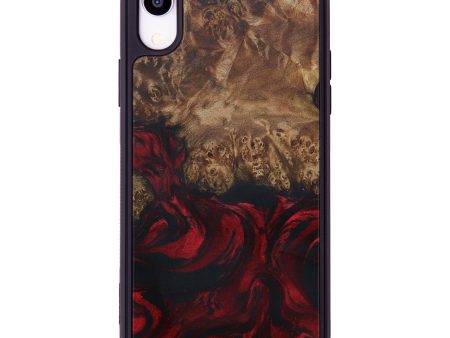 iPhone Xr Wood+Resin Phone Case - Hakim (Dark Red, 594674) Online