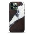 iPhone 13 Pro Max Wood+Resin Live Edge Phone Case - Christy (Black & White, 589829) Fashion