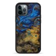 iPhone 12 Pro Wood+Resin Phone Case - Ariel (Teal & Gold, 590794) Hot on Sale