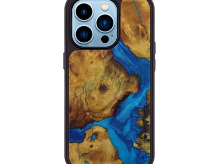 iPhone 14 Pro Wood+Resin Phone Case - Agnes (Mosaic, 590868) Supply