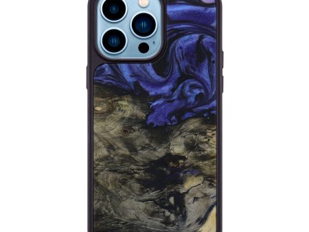 iPhone 14 Pro Max Wood+Resin Phone Case - Yihban (Purple, 591072) Online