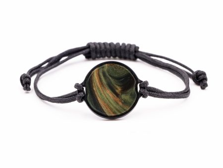 Circle ResinArt Bracelet - Jonie (Dark Green, 591242) on Sale