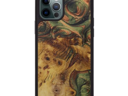 iPhone 12 Pro Wood+Resin Phone Case - Ellis (Dark Green, 591009) Fashion