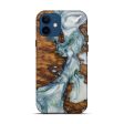 iPhone 12 Wood+Resin Live Edge Phone Case - Abbye (Light Blue, 593337) Online