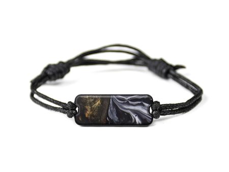 Classic Wood+Resin Bracelet - Vincenza (Black & White, 592722) For Cheap