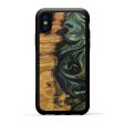 iPhone X Wood+Resin Phone Case - Lisle (Dark Green, 590617) Online