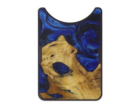 Alloy Wood+Resin Wallet - Lucila (Dark Blue, 588288) Supply