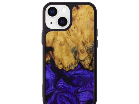 iPhone 13 mini Wood+Resin Phone Case - Maia (Purple, 589382) on Sale