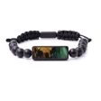 Bead Wood+Resin Bracelet - Corda (Dark Green, 591273) Online