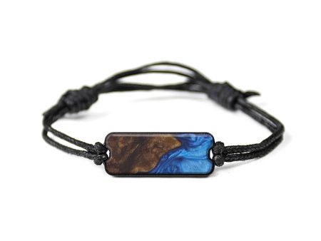 Classic Wood+Resin Bracelet - Joeri (Light Blue, 589627) For Sale