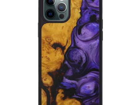 iPhone 12 Pro Wood+Resin Phone Case - Missy (Purple, 595388) Hot on Sale