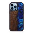 iPhone 14 Pro Max Wood+Resin Phone Case - Mable (Dark Blue, 593278) Online