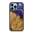 iPhone 14 Pro Max Wood+Resin Phone Case - Malethia (Purple, 587106) For Discount