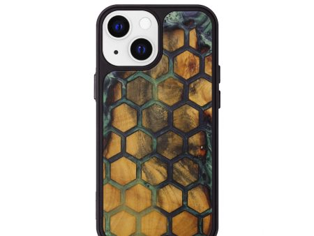 iPhone 13 mini Wood+Resin Phone Case - Anky (Pattern, 595829) For Sale