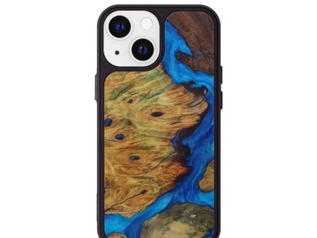 iPhone 13 mini Wood+Resin Phone Case - Coby (Mosaic, 590861) Fashion