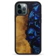 iPhone 12 Pro Max Wood+Resin Phone Case - Jessa (Dark Blue, 593123) For Discount