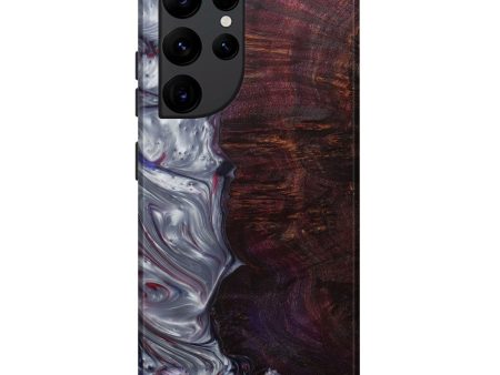 Galaxy S22 Ultra Wood+Resin Live Edge Phone Case - Wilma (Metallic, 591395) Hot on Sale