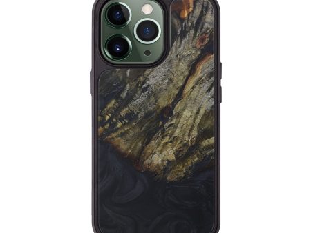 iPhone 13 Pro Wood+Resin Phone Case - Varennes (Pure Black, 591672) Online Sale