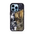 iPhone 14 Pro Wood+Resin Phone Case - Yovonnda (Black & White, 588824) Sale