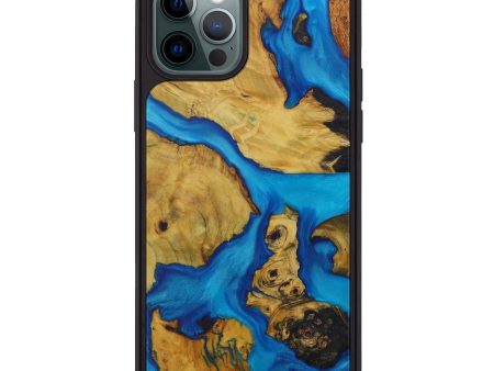 iPhone 12 Pro Wood+Resin Phone Case - Marijo (Mosaic, 590875) Sale