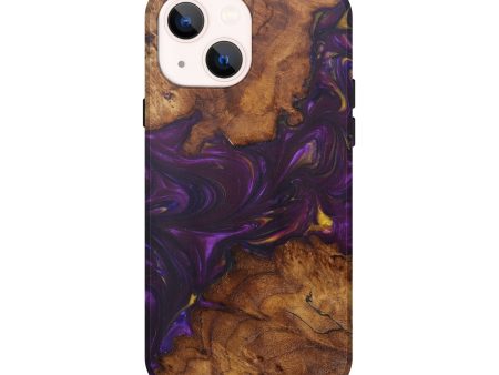 iPhone 14 Wood+Resin Live Edge Phone Case - Miklos (Purple, 592520) Online Hot Sale