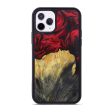 iPhone 11 Pro Wood+Resin Phone Case - Justen (Dark Red, 594676) For Sale