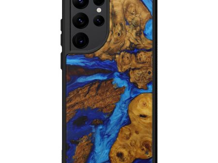 Galaxy S22 Ultra Wood+Resin Phone Case - Devinne (Mosaic, 592276) For Sale