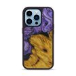 iPhone 14 Pro Wood+Resin Phone Case - Steve (Purple, 595020) For Cheap