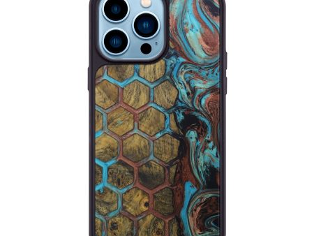 iPhone 14 Pro Max Wood+Resin Phone Case - Winnie (Pattern, 595149) Online now