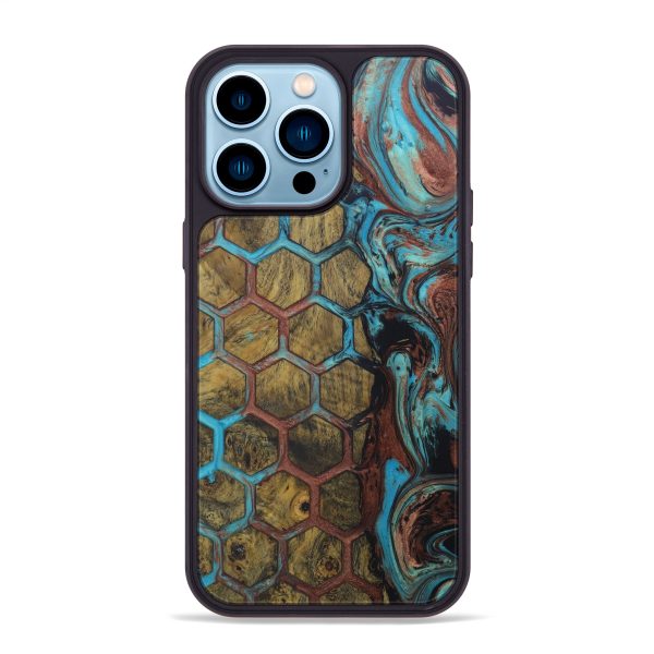 iPhone 14 Pro Max Wood+Resin Phone Case - Winnie (Pattern, 595149) Online now