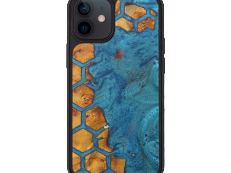 iPhone 12 mini Wood+Resin Phone Case - Freddi (Pattern, 595921) Online Sale