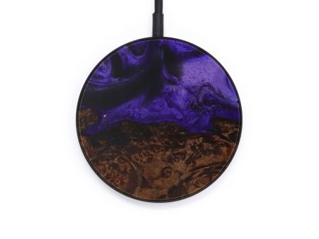 Circle Wood+Resin Wireless Charger - Reagan (Purple, 595025) For Cheap