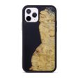 iPhone 11 Pro Wood+Resin Phone Case - Minny (Pure Black, 591727) For Cheap